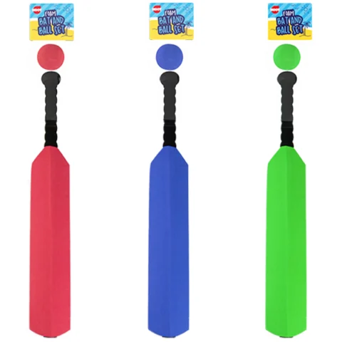 Hoot Foam Cricket Bat And Ball Set Assorted Colours