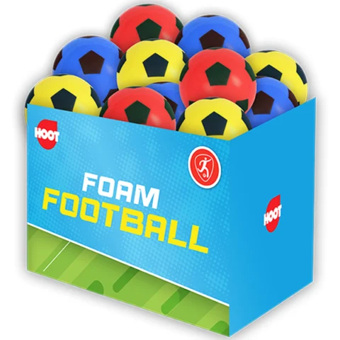 Hoot Foam Football 18cm Assorted Colours