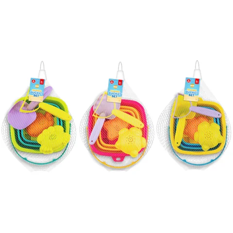 Hoot Foldable Bucket Set 5pc Assorted Colours