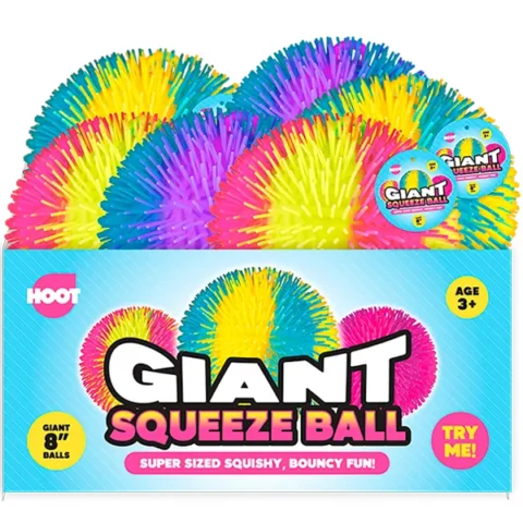 Hoot Giant Squeeze Ball 8" Assorted Colours