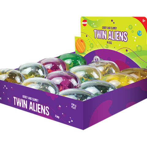 Hoot Gooey & Slimy Twin Alien Eggs Assorted