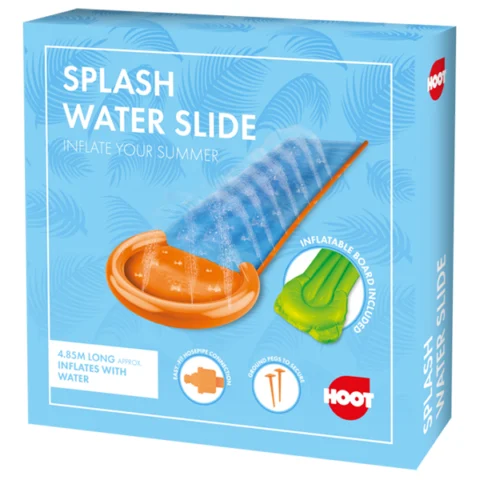 Hoot Inflatable Splash Water Slide 4.85m