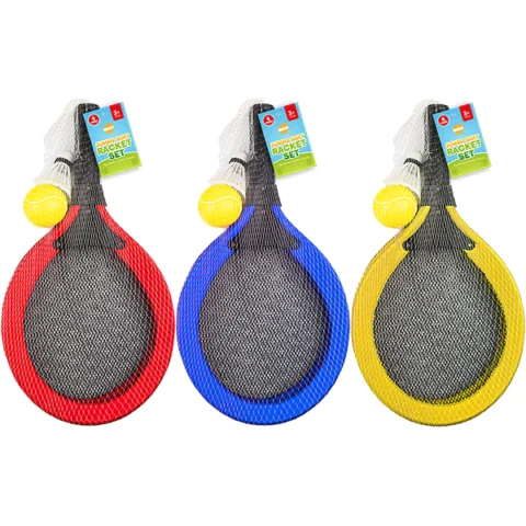 Hoot Jumbo Soft Racket Set 4pc Assorted Colours