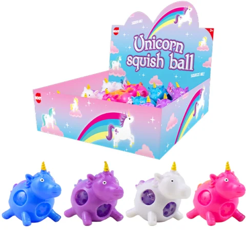 Hoot Light-Up Squishy Crystal Bead Unicorn Assorted Colours