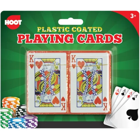 Hoot Plastic-Coated Playing Cards 2 Pack