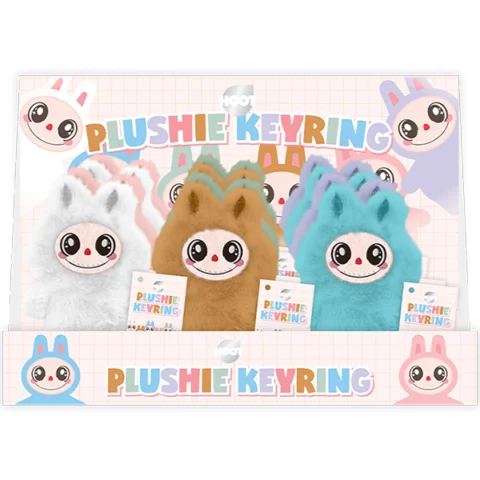 Hoot Plushie Bunny Character Keyring 8cm Assorted Colours
