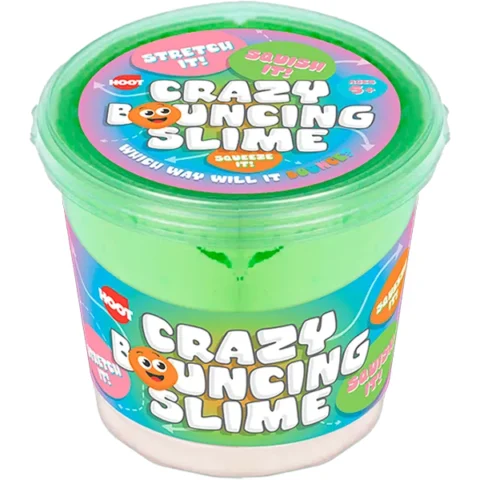 Hoot Rainbow Coloured Crazy Bouncing Slime 400g
