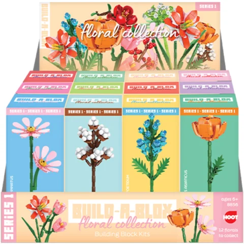 Hoot Series 1 Build-A-Blox Floral Collection Building Block Kits Assorted