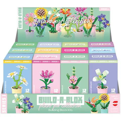 Hoot Series 1 Build-A-Blox Plant Pot Collection Building Block Kits Assorted