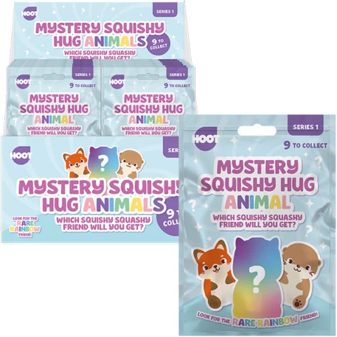 Hoot Series 1 Mystery Squishy Hug Animal Assorted