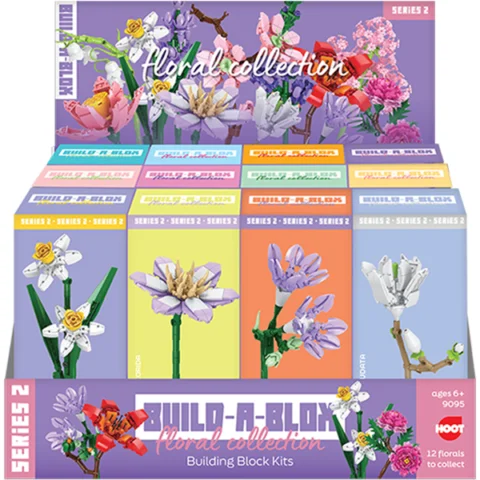 Hoot Series 2 Build-A-Blox Floral Collection Building Block Kits Assorted