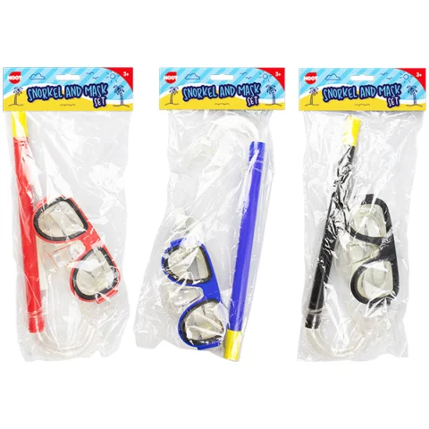 Hoot Snorkel & Mask Set Assorted Colours