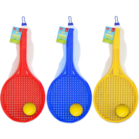 Hoot Soft Tennis Set 3pc Assorted Colours