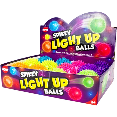 Hoot Spikey Light Up Balls Assorted Colours