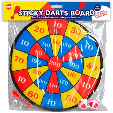 Hoot Sticky Dart Board Set 10"