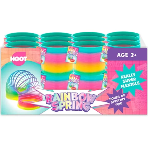 Hoot Super Flexible Rainbow Plastic Spring