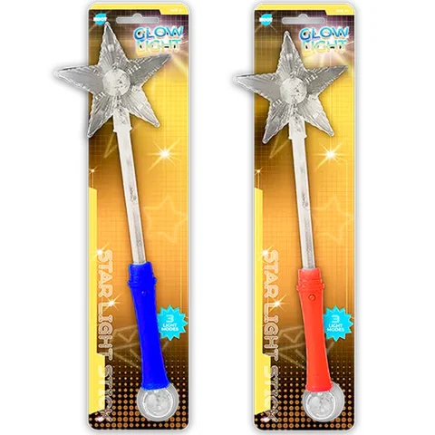 Hoot Three Mode LED Star Light Stick 41cm Assorted Colours