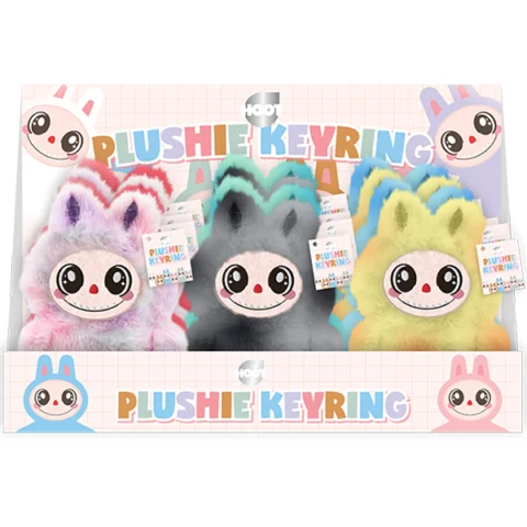 Hoot Two-Tone Plushie Bunny Character Keyring 15cm Assorted Colours