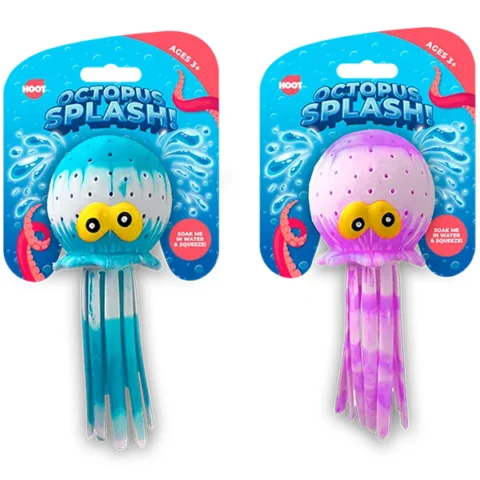Hoot Water Absorption Splash Octopus Pool Toy 15cm X 6.5cm Assorted Colours