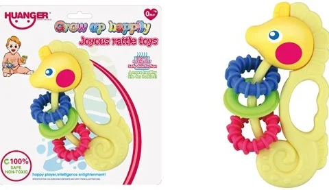 Huanger Seahorse With Links Baby Rattle Toy