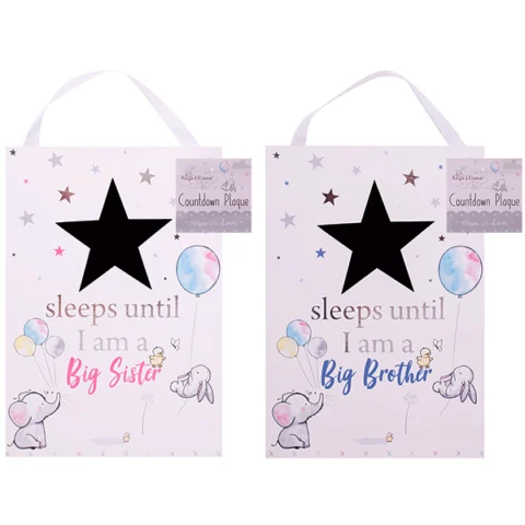 Hugs & Kisses Countdown Plaque Assorted