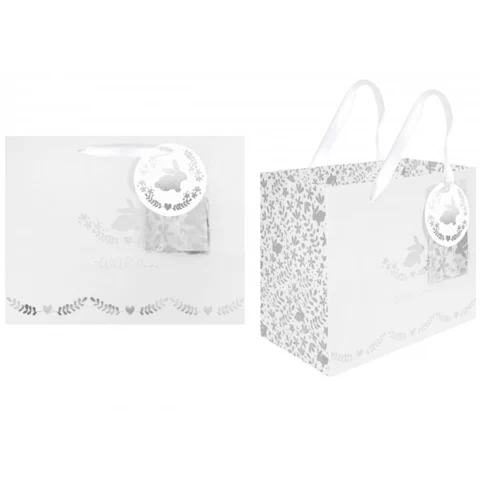 Hugs & Kisses Rabbit Baby Gift Bag 30cm X 30cm X 14cm