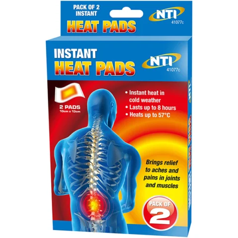 Instant Heat Pads 10cm X 13cm 2 Pack