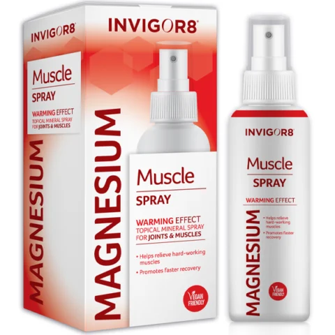 Invigor8 Magnesium Warming Effect Topical Mineral Muscle Spray 100ml