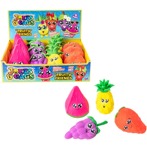 Jokes & Gags Fruity Friends Squish Toys Assorted