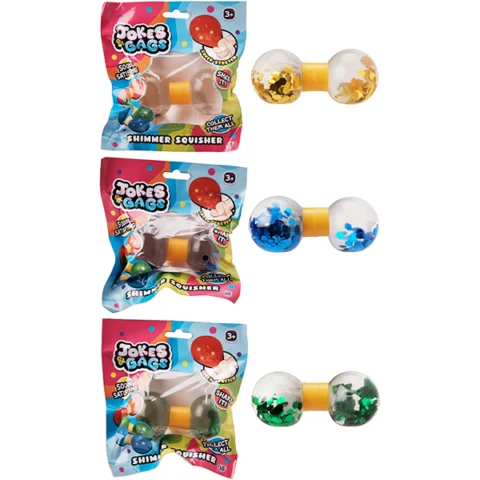 Jokes & Gags Super Stretchy Shimmer Squisher Toy Assorted Colours