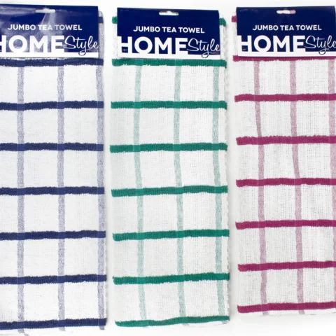 Jumbo Terry Tea Towel Assorted 65 X 50cm