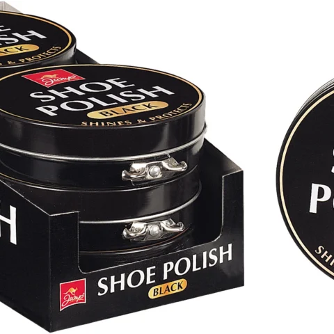 Jump Black Shoe Polish Tin 80g