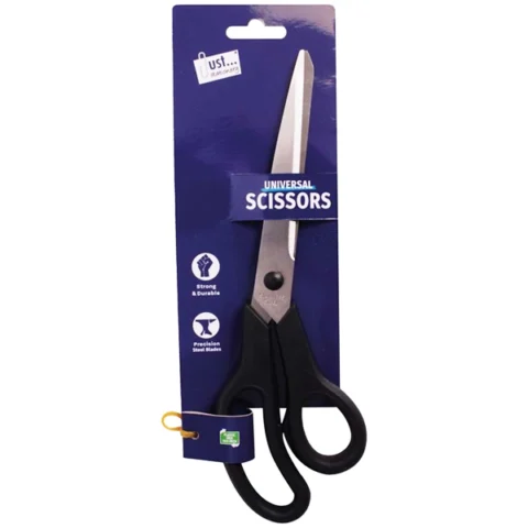 Just Stationery 10" Steel Scissors Black