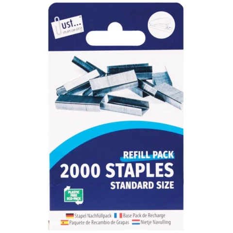 Just Stationery 26/6 Staple Refill 2 X 1000pc