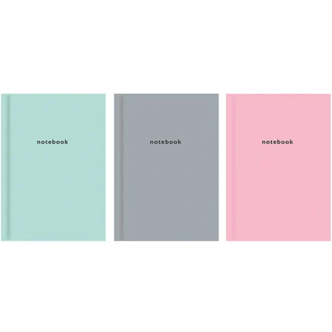 Just Stationery A4 Pastel Hardback Ruled Notebook Assorted Colours