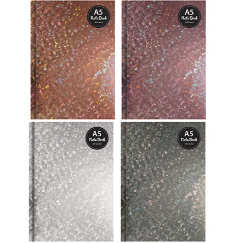 Just Stationery A5 Holographic Hardback Notebook Assorted Colours
