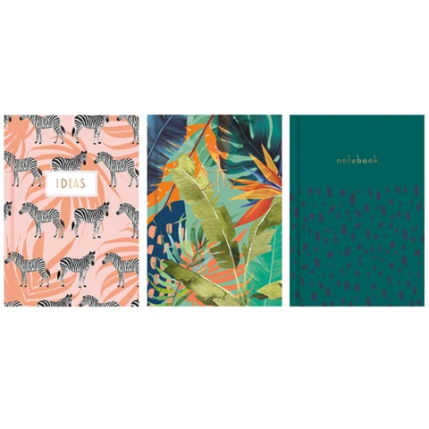 Just Stationery A5 Wild Hardback Notebook Assorted