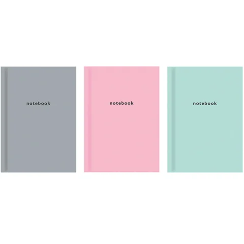 Just Stationery A6 Pastel Hardback Ruled Notebook Assorted Colours