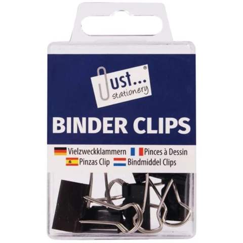Just Stationery Binder Clips 4 Pack