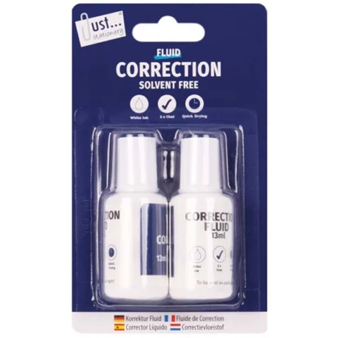 Just Stationery Correction Fluid 2 Pack