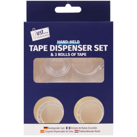 Just Stationery Dispenser Set With 3 Tape Rolls