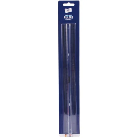 Just Stationery Easy Grip Ruler 30cm