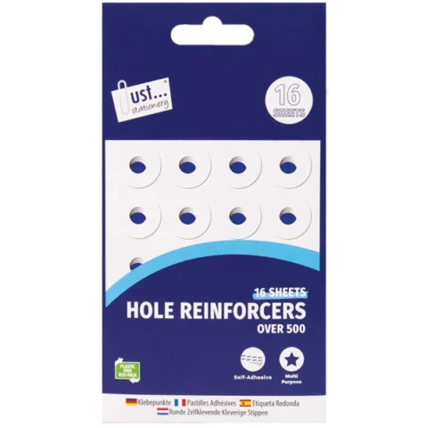 Just Stationery Page Hole Reinforcers 500+