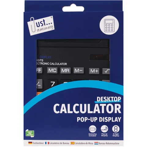 Just Stationery Pop-Up Display Desk Calculator 14.4cm X 19cm