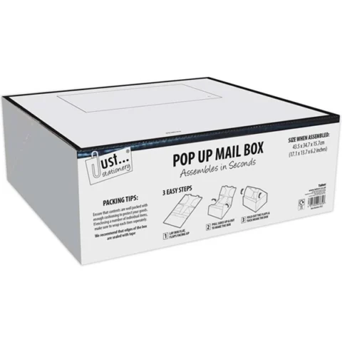 Just Stationery Pop Up Mailing Boxes Large 44.7 X 34.7 X 15.7cm
