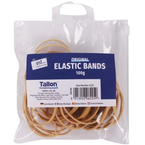 Just Stationery Rubber Bands Assorted Sizes 100g