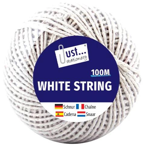 Just Stationery White String 100m