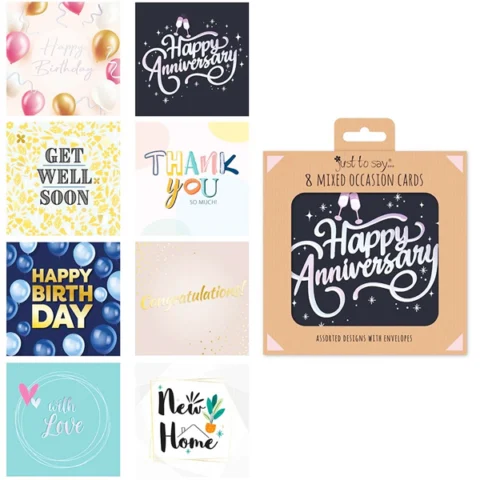 Just To Say Mixed Occasions Card 8 Pack