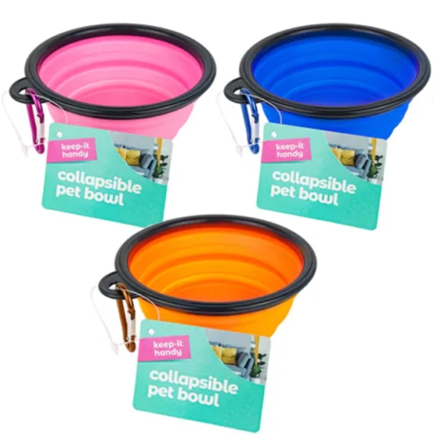 Keep It Handy Non-Slip Silicone Portable Pet Bowl