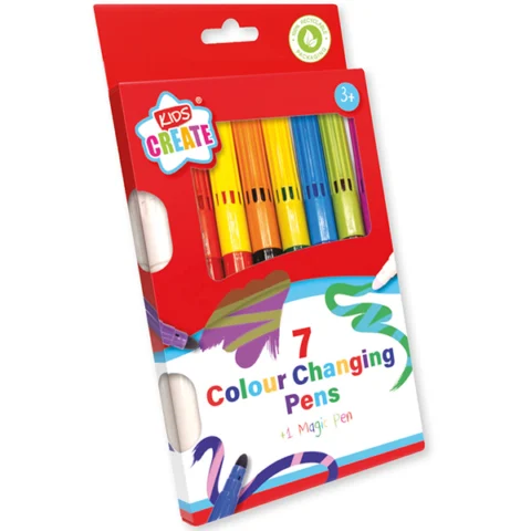 Kids Create 7 Colour Changing Pens + Magic Pen